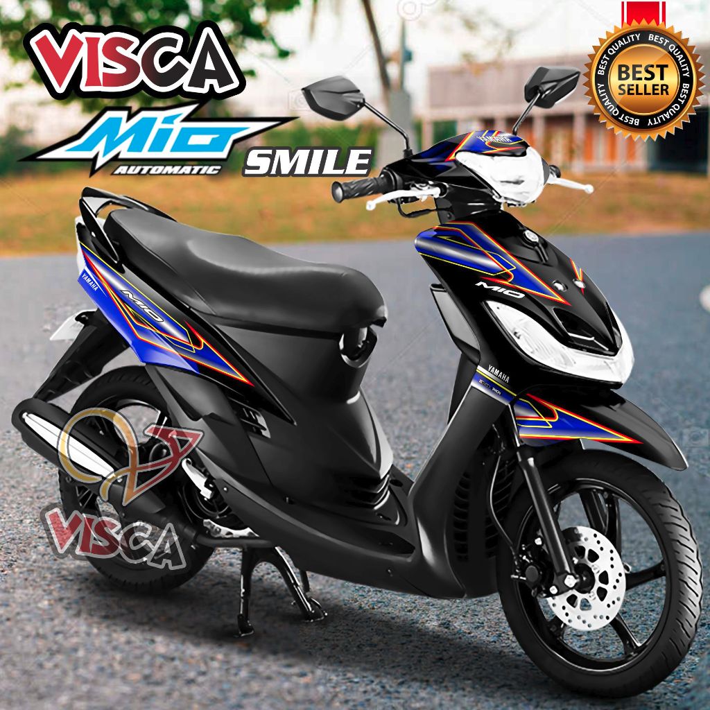 Decal Mio Smile Full Body Stiker Mio Smile Full Body Striping Mio Smile Variasi Decal Hologram Mio S