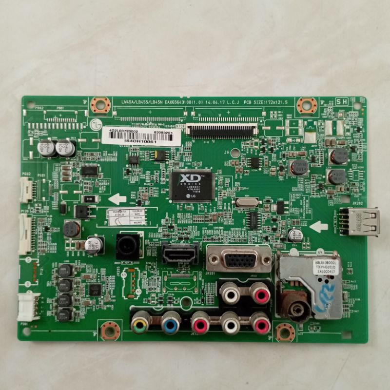 MB MOBO MAINBOARD MODULE MESIN TV LG 20LB450A