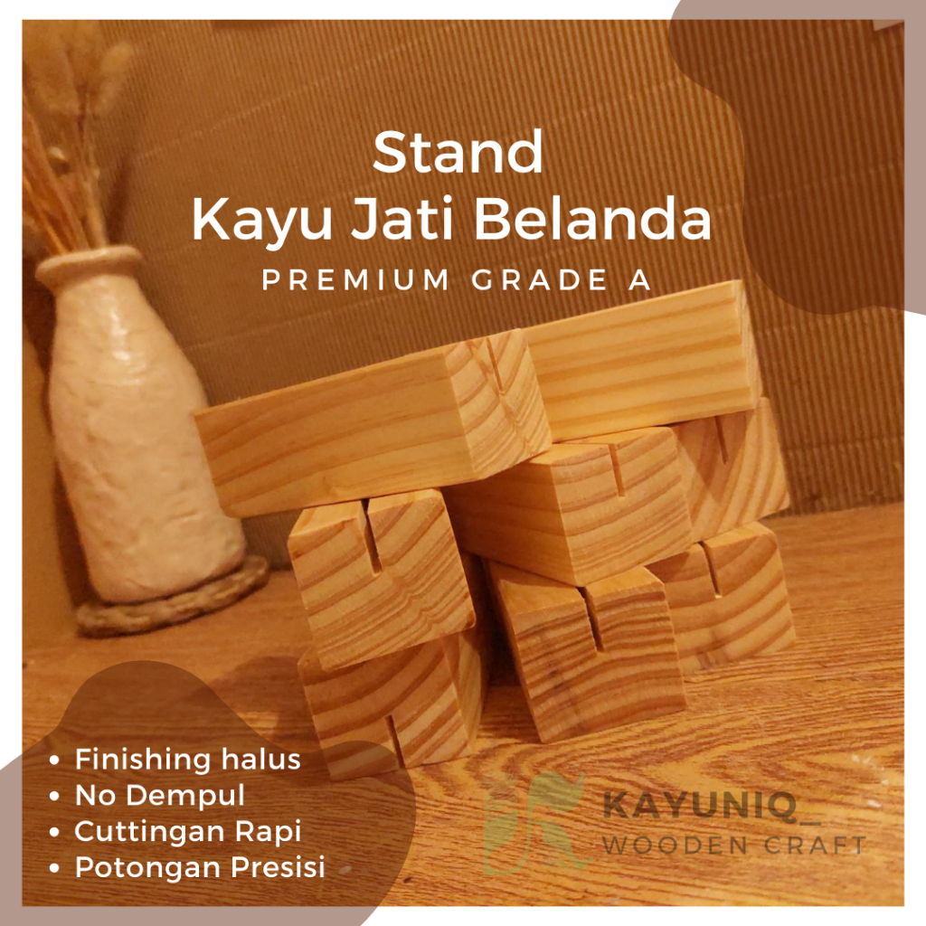 Stand Kayu / Dudukan Akrilik / Stand Akrilik  / Base wood acrylic lamp / Base lamp / Lampu Hias Akri