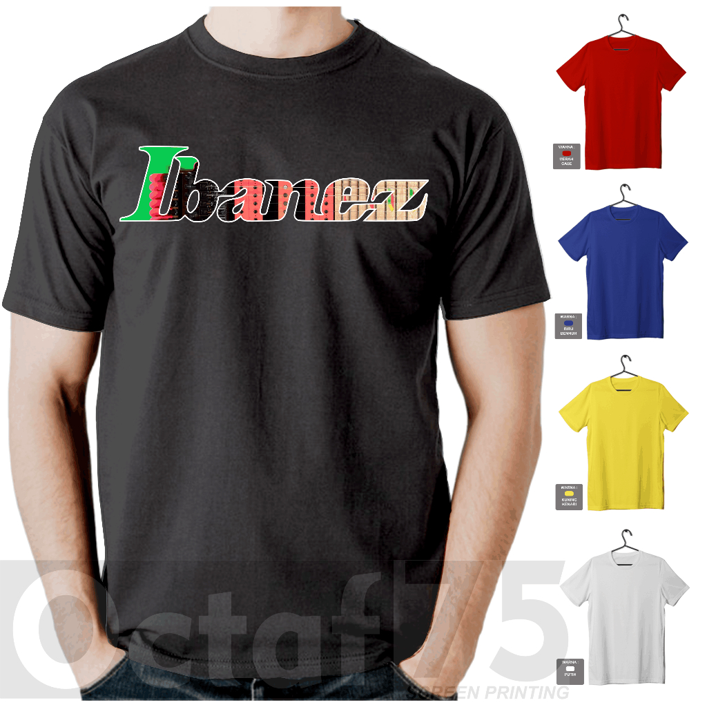 Kaos  Baju Guitar Ibanez Jem Pyramid kaos musik distro