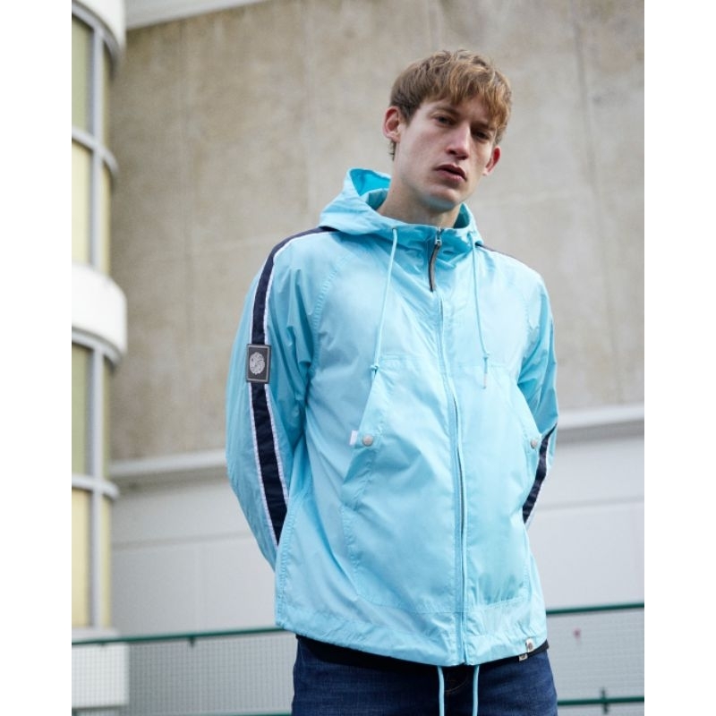 Pretty Green Wright Zip Jacket Sky Blue Original