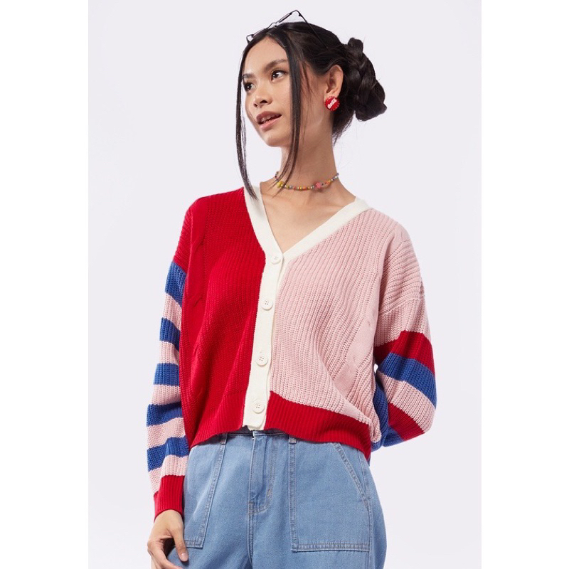 Sale COLORBOX Multicolor Knit Cardigan Multicolor