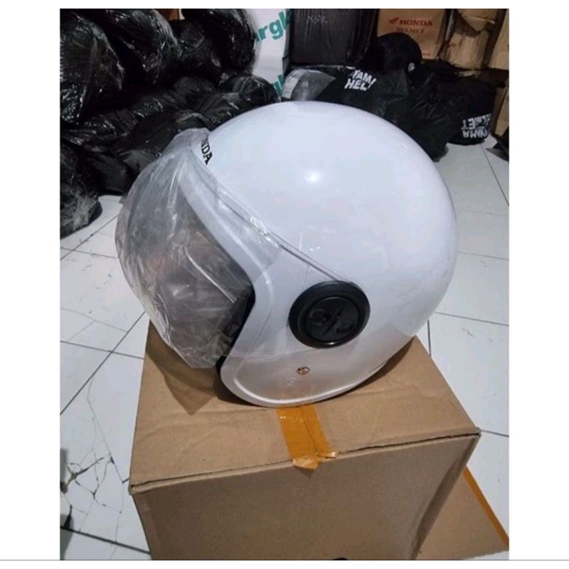 HELM HONDA SCOOPY ORIGINAL TERBARU ( HELM BARU )