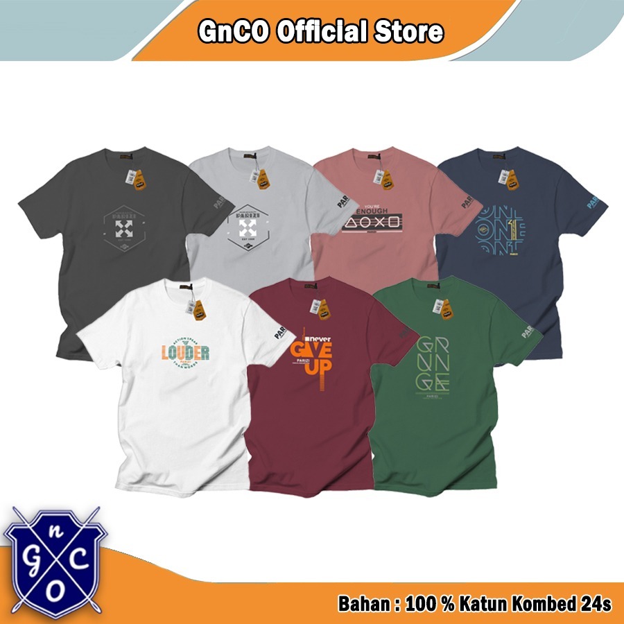 ATASAN KAOS BIG SIZE/OVERSIZE GROSIRAN 105RIBU DAPET 3PCS 100% Cotton Combed 24s  Random BRAND PARIZ