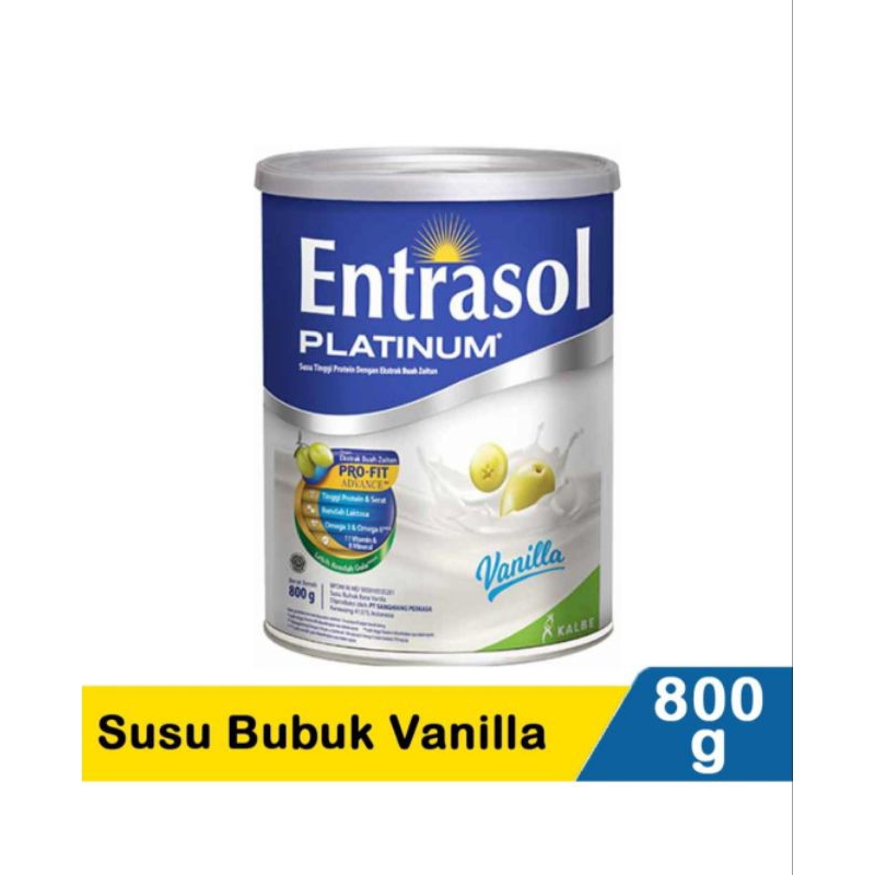 

Entrasol Platinum Susu Bubuk Vanila 800g