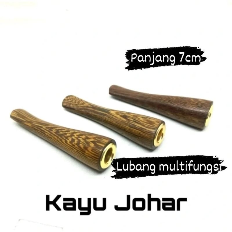 once pipa rokok padudan kayu Johar warna kualitas elegant bukan gading