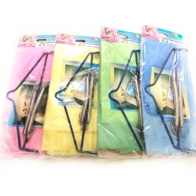 Terlaris dan Termurah Ayunan Per Bayi ONA Kelambu Kain Pegas - Biru.