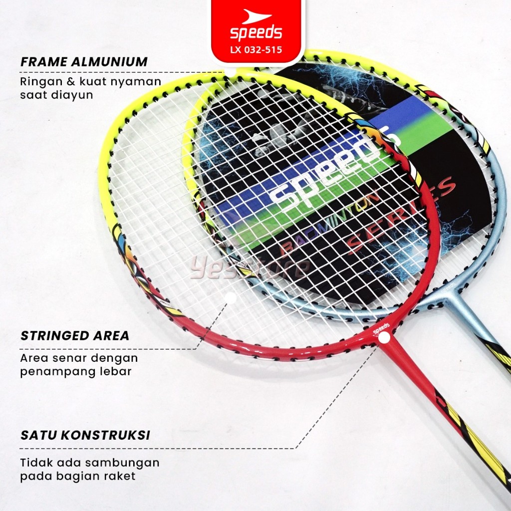 BEST SALE SPEEDS RAKET BADMINTON BULU TANGKIS OLAHRAGA BADMINTON RACKET BADMINTON BERKUALITAS FREE