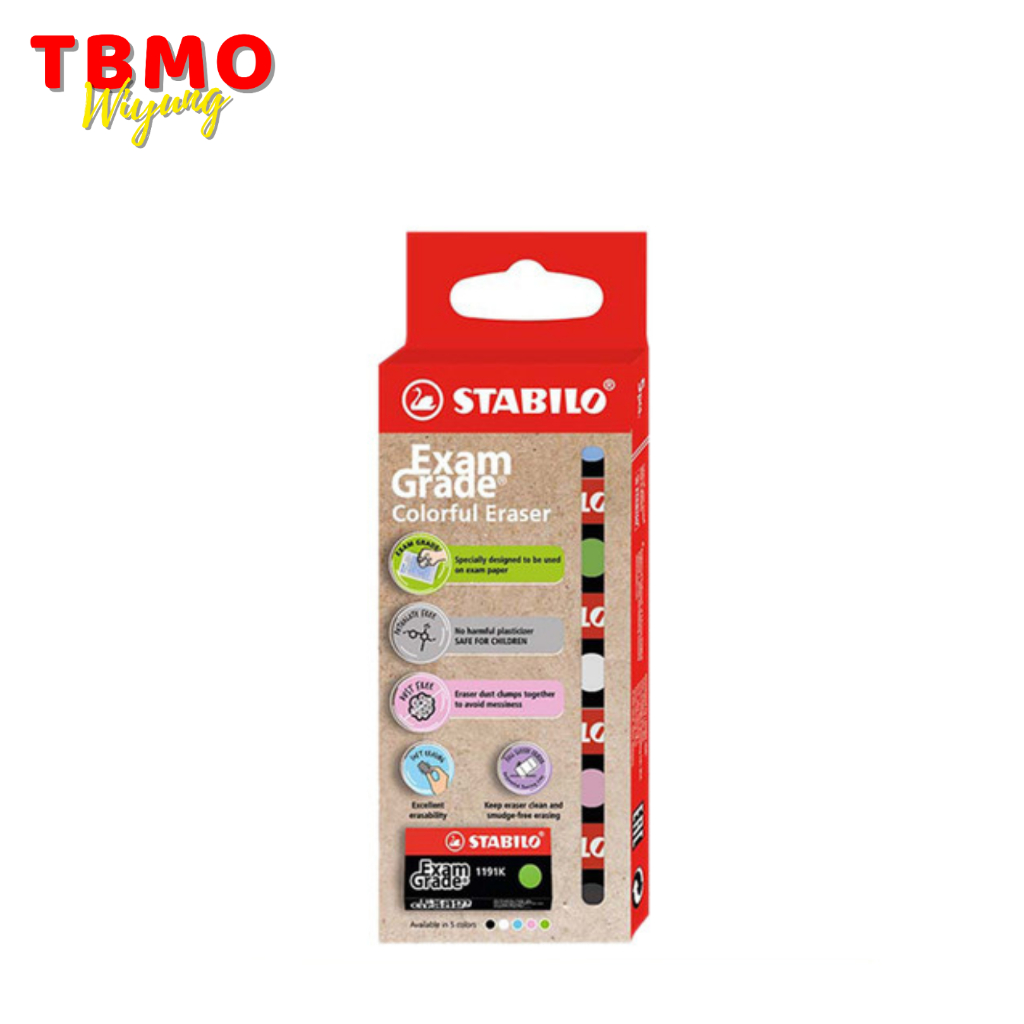 

Stabilo Exam Grade Color Big Eraser Set 5