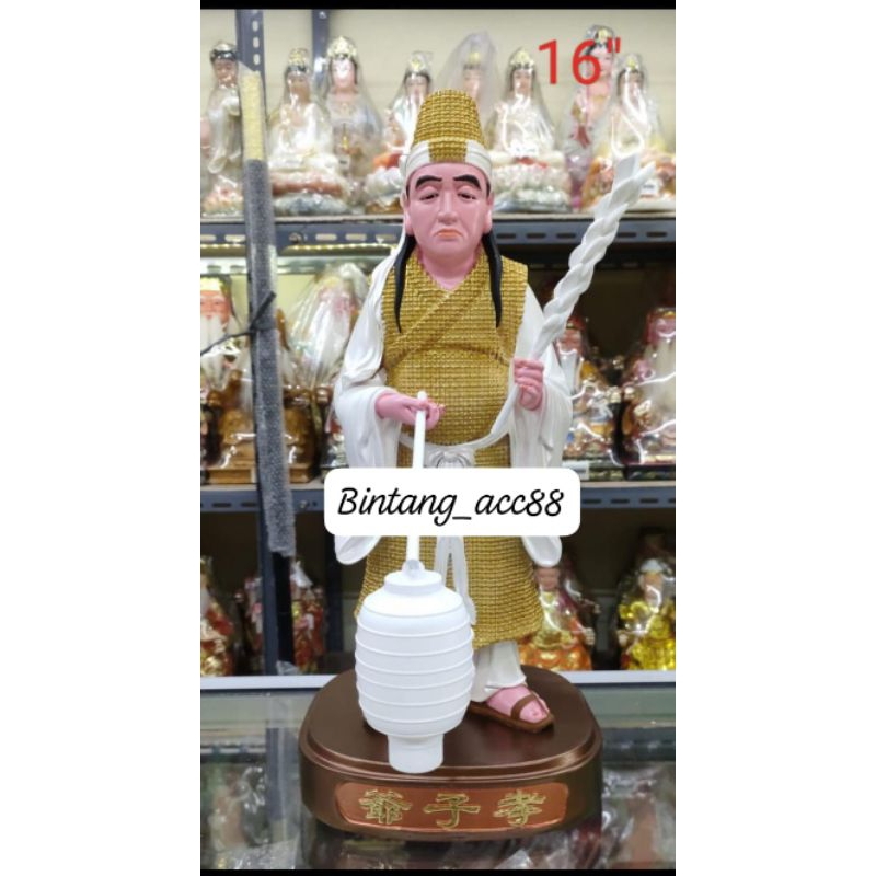 patung dewa hau ce ya/ dewa neraka- 16inch- fiber