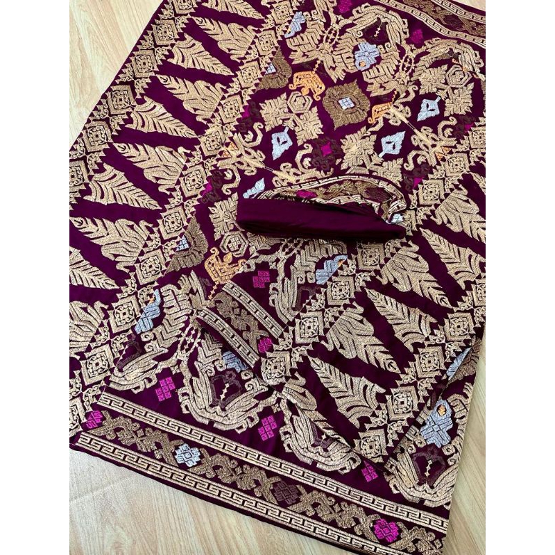 SET COUPLE BORDIR PREMIUM BALI BAGUS MURAH/ COUPLE BALI KAMEN SAPUT UDENG