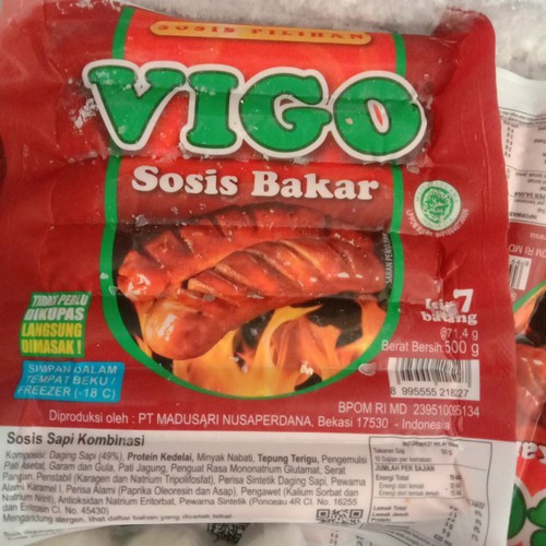 

Vigo Sosis Bakar Jumbo Ori 7 pcs 500 gr