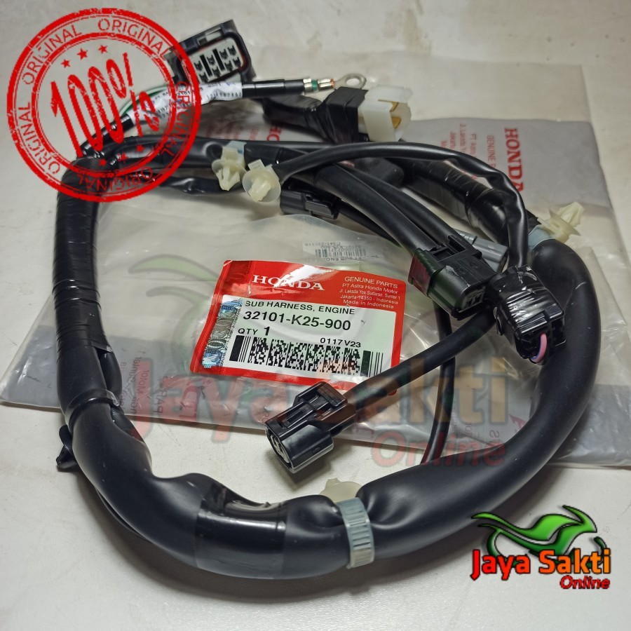 KABEL SUB ENGINE 32101-K25-900 BEAT FI STARTER KASAR ASLI HONDA