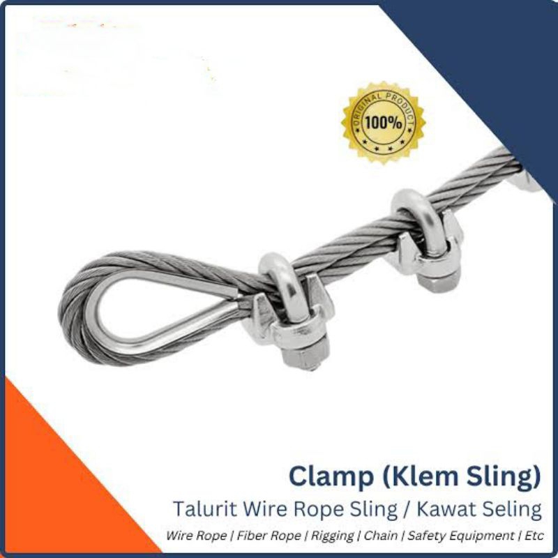 Klem Seling Wire Rope Clip kuku macan