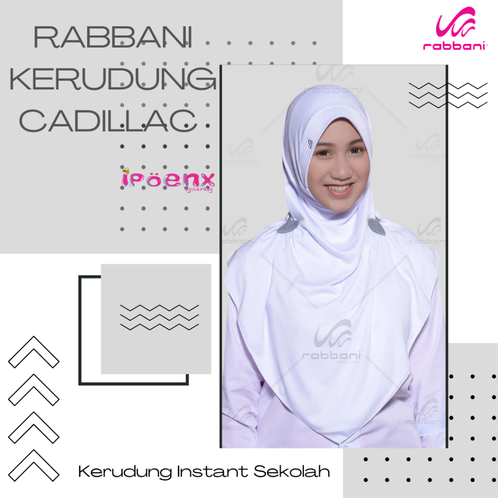 RABBANI KERUDUNG CADILLAC | KERUDUNG INSTANT SEKOLAH  | RABBANI ORIGINAL | KERUDUNG INSTANT PREMIUM