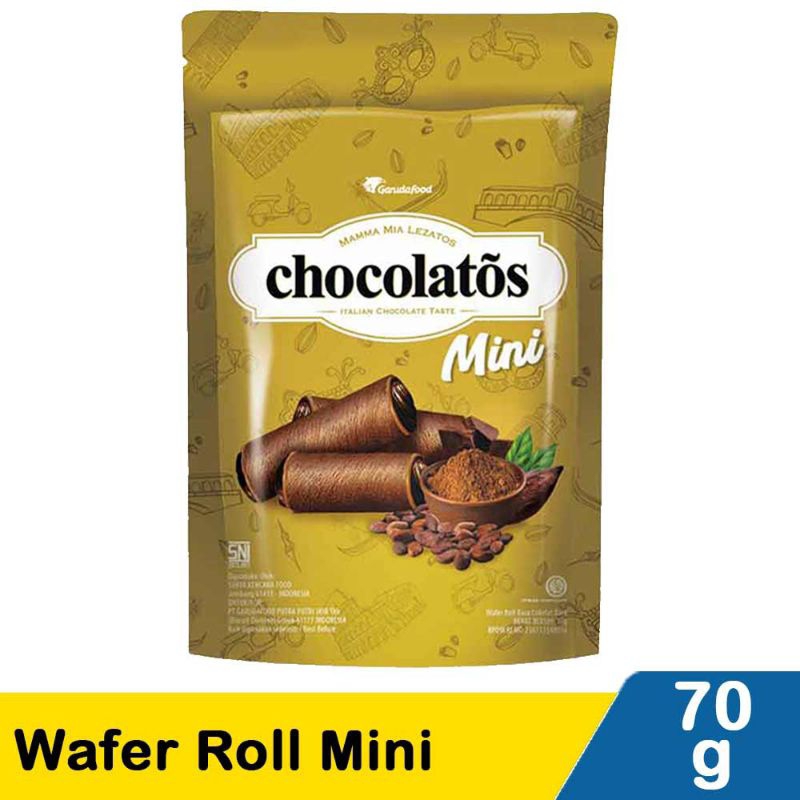 

chocolatos Mini Wafer dua varian / wafer cokelat /wafer keju