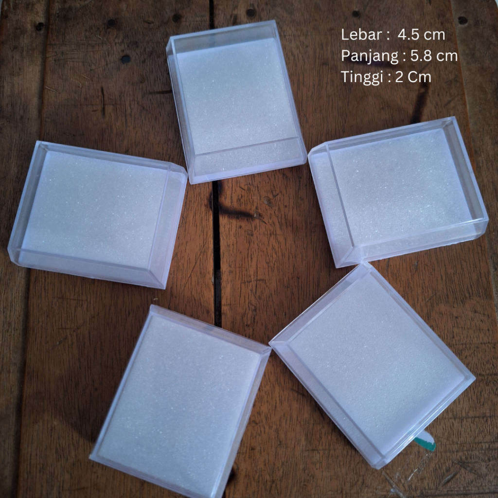 Grosir Box Kotak Gelang Kalung Mika Bening