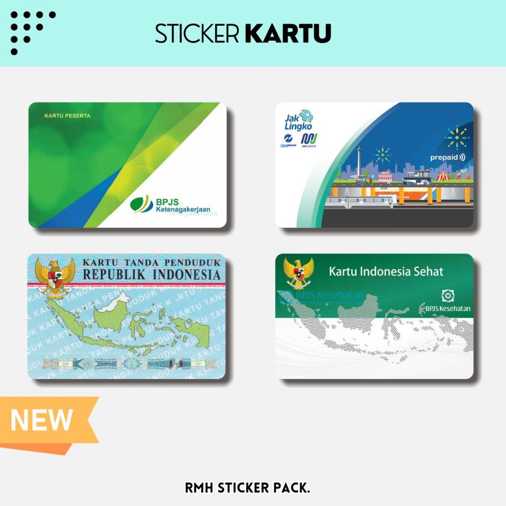 

Sticker Kartu ATM | Flazz | E-M0ney / Skin Card / Garskin Kartu || Tema BPJS Jaklingko KTP Jamsostek