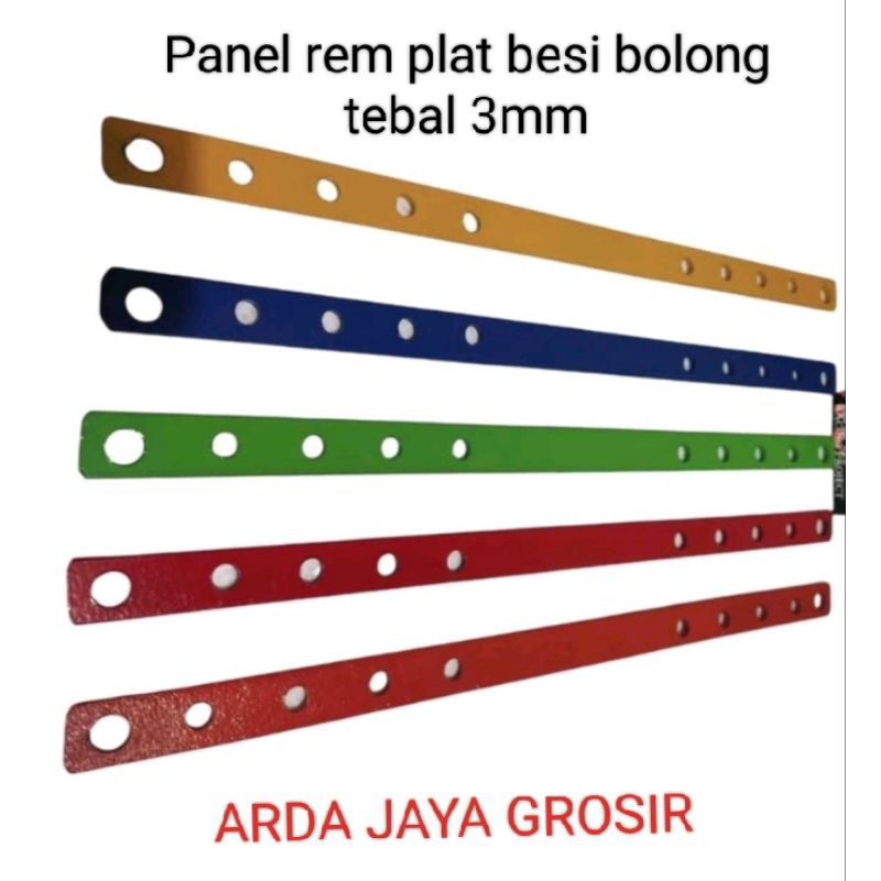 Panel rem besi plat besi bolong uneversal tebal 3mm warna