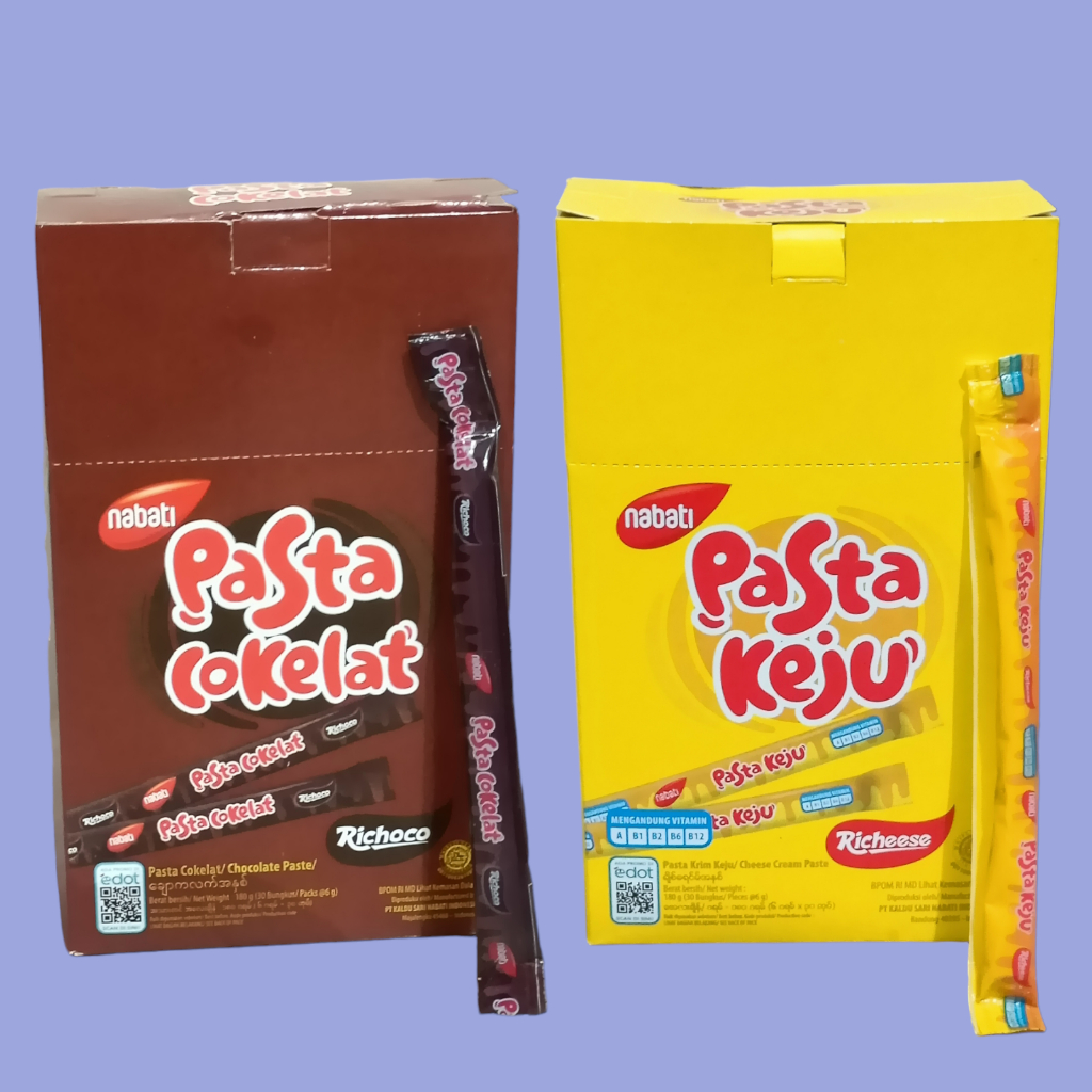 

Richeese Nabati Pasta Keju Coklat 5gr [30 pcs/box]