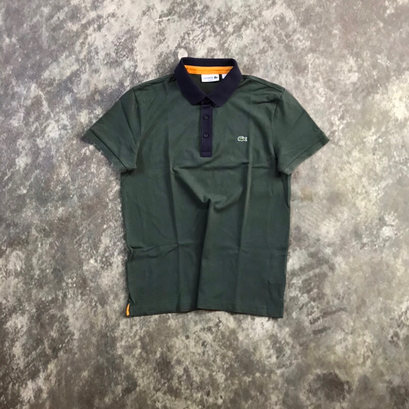 POLO SHIRT LACOSTE NEW TAG (GREEN/NAVY) AND LACOSTE BASIC ORIGINAL SECOND