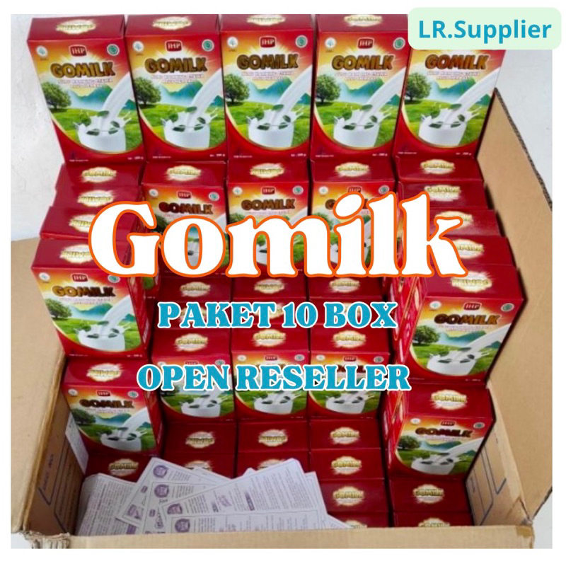 

PAKET 10 BOX GOMILK Kusus Untuk RESELLER Herbal Alami Berkhasiat