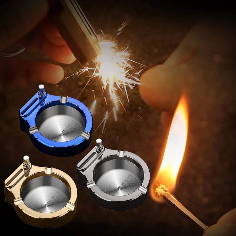 BEST SELLER ASBAK KOREK API MINYAK GESEK 1334 RETRO ASHTRAY HONEST