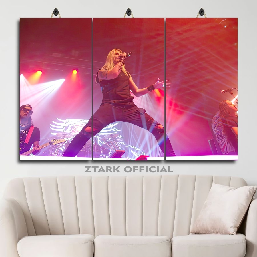 Hiasan Kamar Cowo Dragonforce Wallpaper 45X30 Multi Panel / Hiasan Kamar Besar Band Dragonforce / Hi