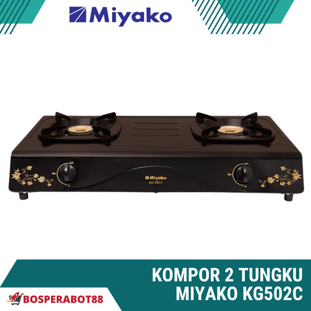 KOMPOR 2 TUNGKU MIYAKO KG502C