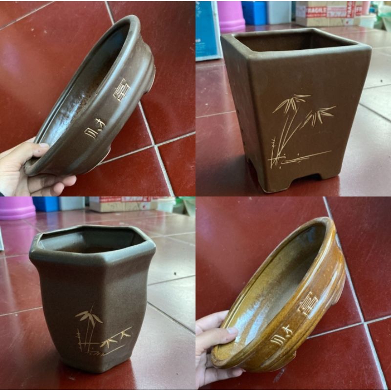Pot Keramik Cina Besar/Bonsai