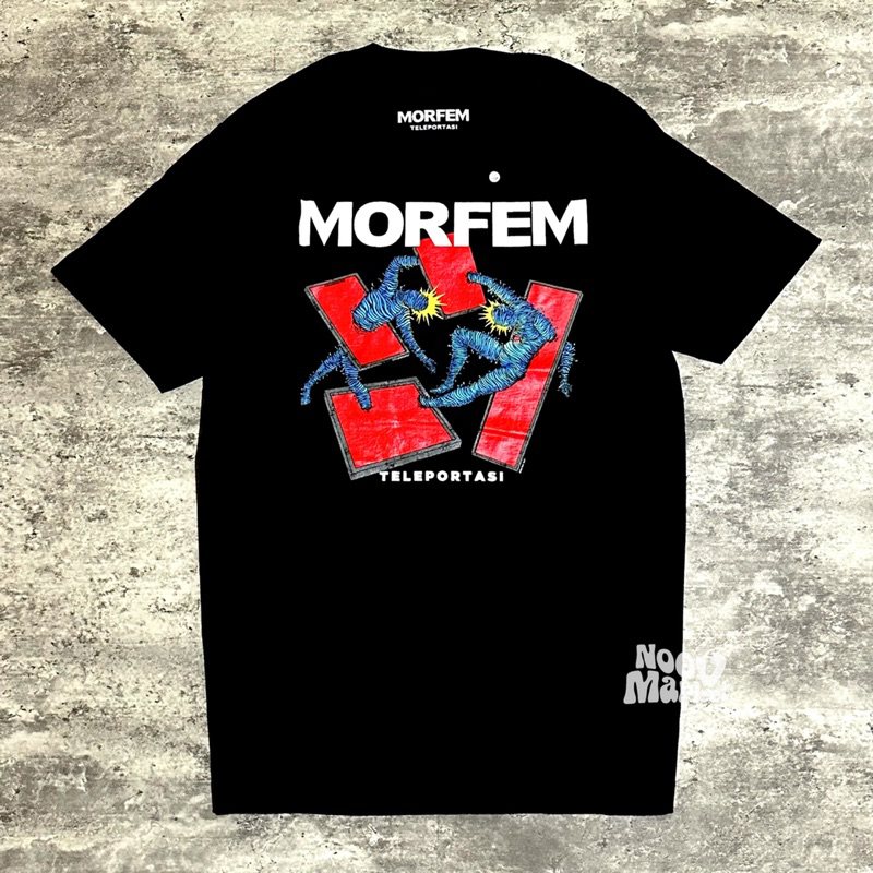 noov music merch Morfem - Teleportasi Tshirt - Black | Original Merchandise Kaos Pria
