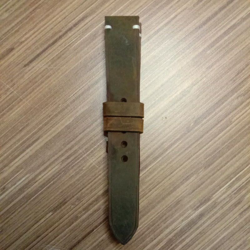 strap jam tangan kulit sapi asli 20 mm