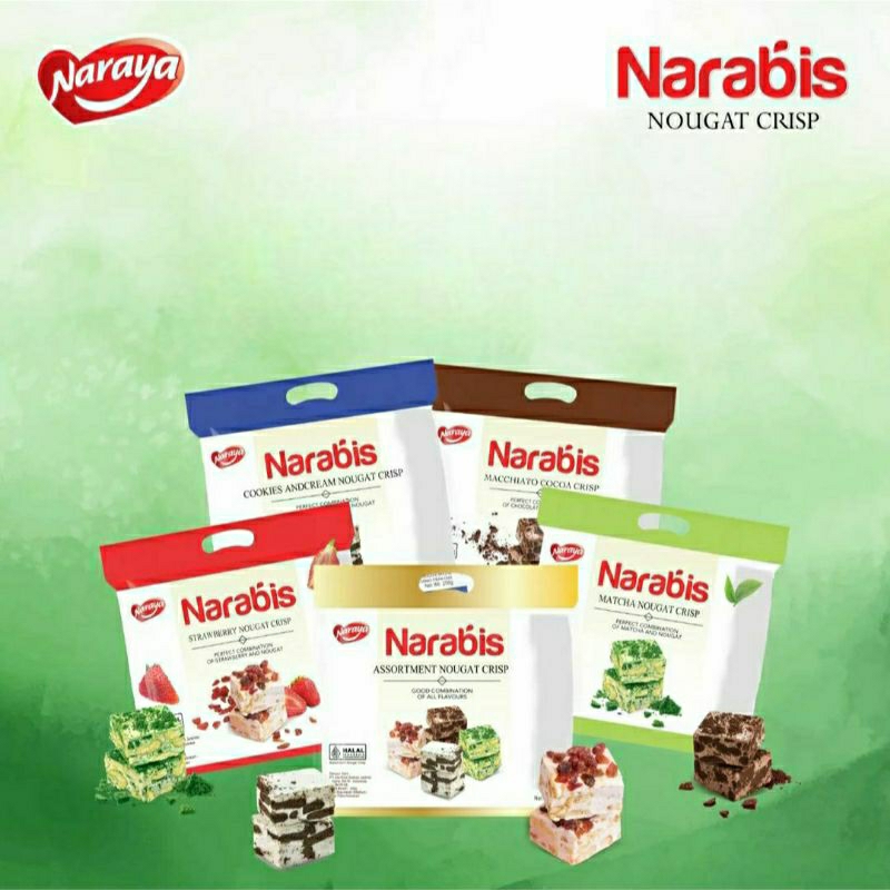 

Naraya Narabis Nougat Crisp / cookies / biskuit Nougat