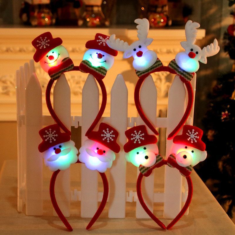 BANDO NATAL LED/BANDANA NATAL/BANDO NATAL CHRISTMAS/BANDO SANTA/BANDO SNOW/BANDO LED NATAL