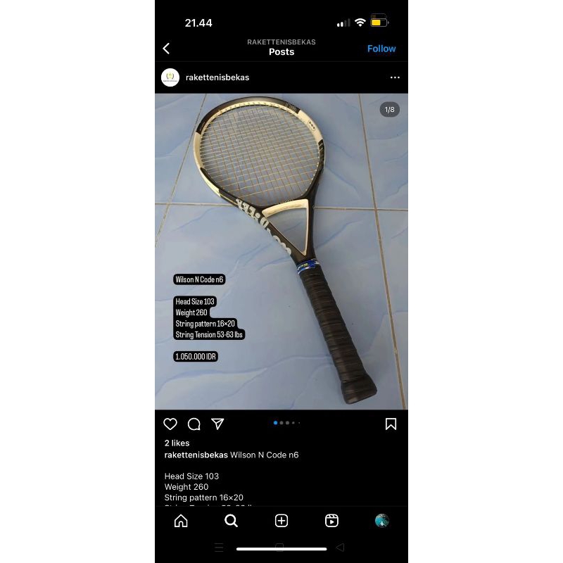 raket tenis wilson ncode n6