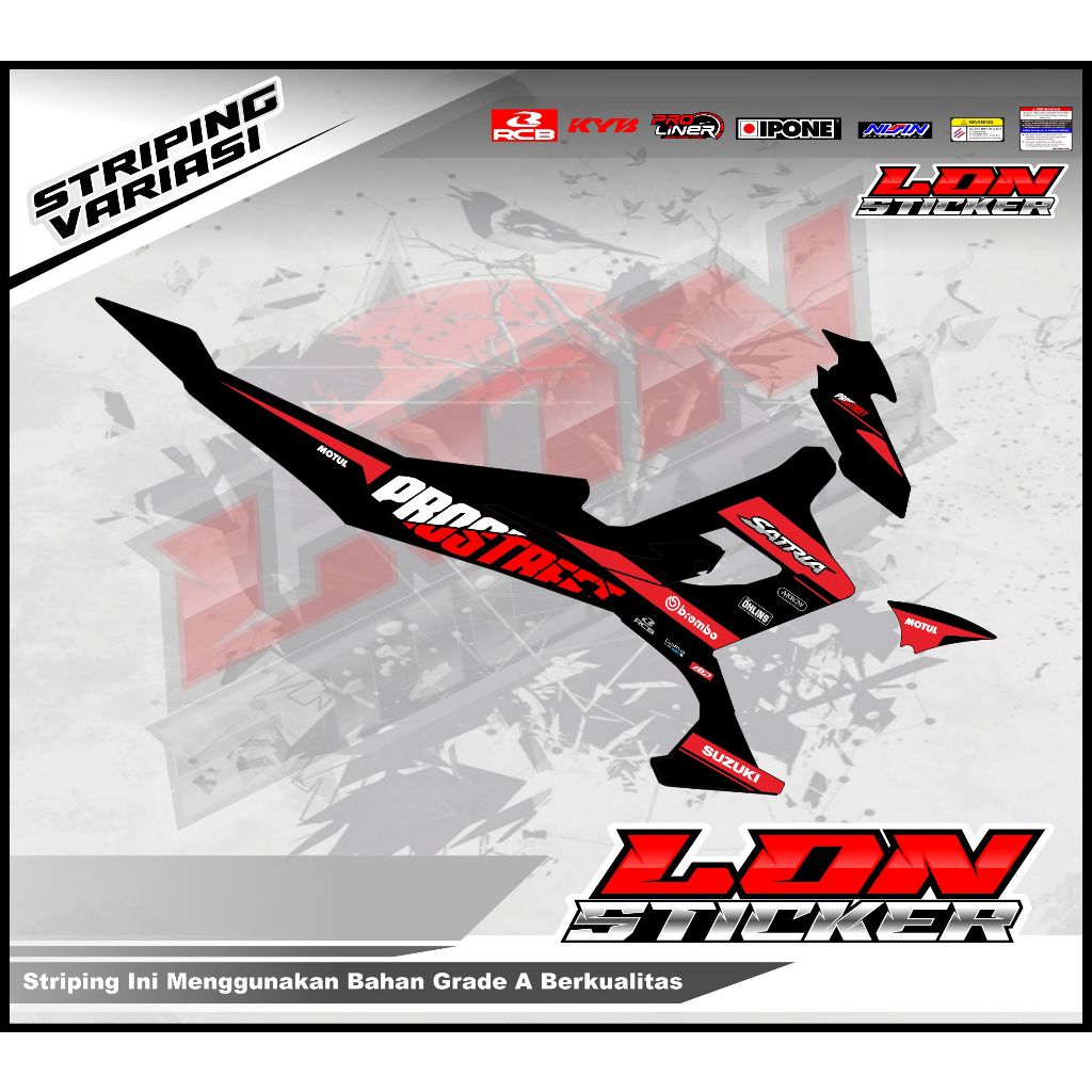 STRIPING SATRIA FU FACELIFT 150/ VARIASI STICKER SATRIA FU FACELIFT