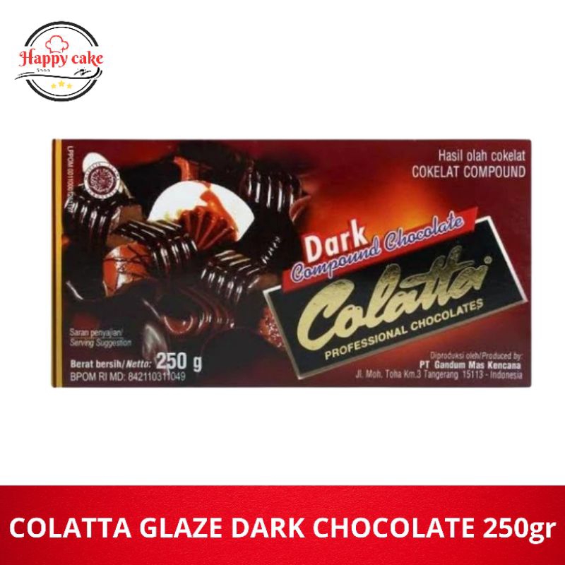 

Colatta Dark Compound Chocolate 250gr / Colatta Dark Compund