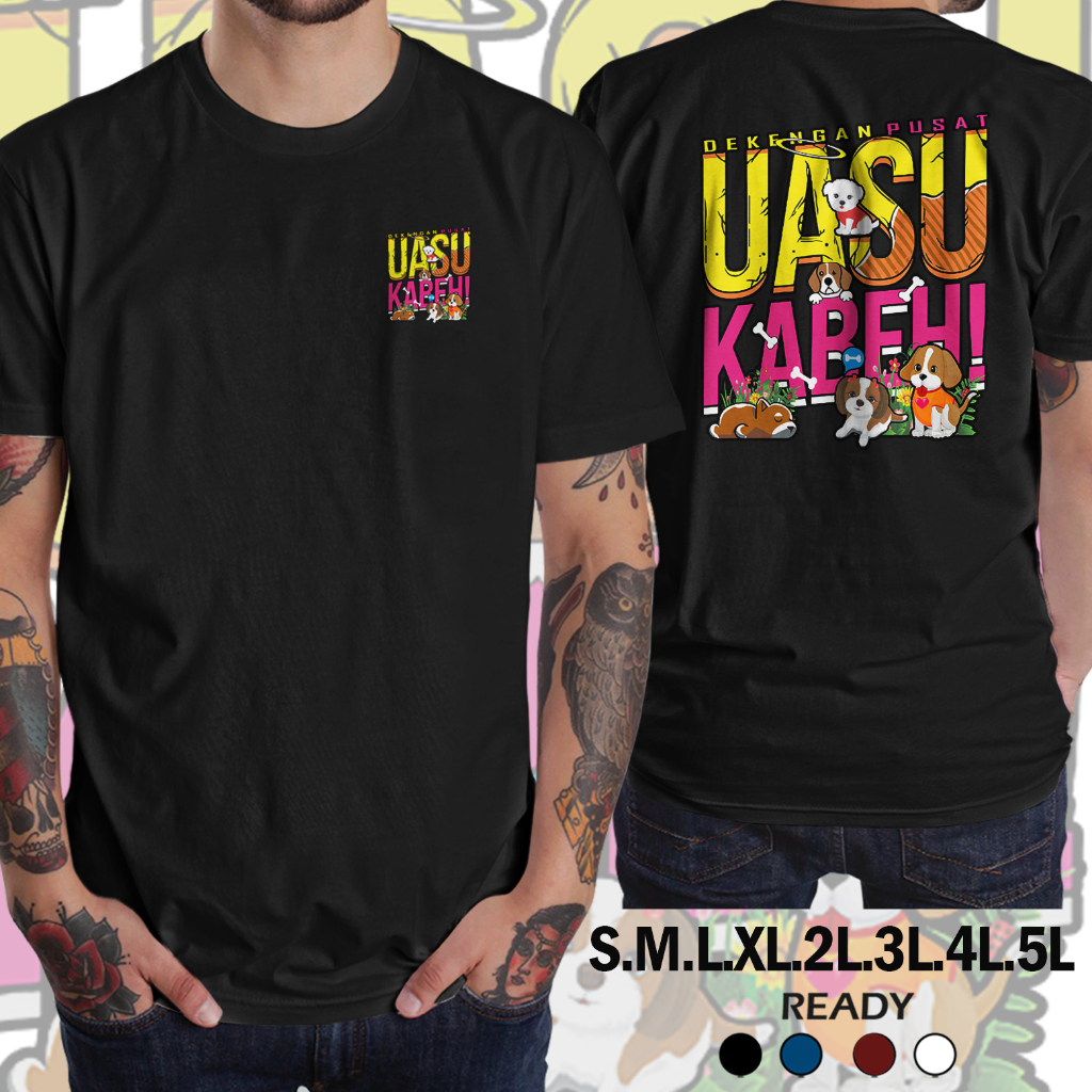 COD Kaos Distro Cowok Cewek Lengan Pendek Katun Combat 30s Deliwafa Uasu Kabeh Crew Neck Santai Hita