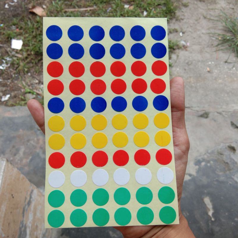 

stiker dot warna anak isi 66 pcs