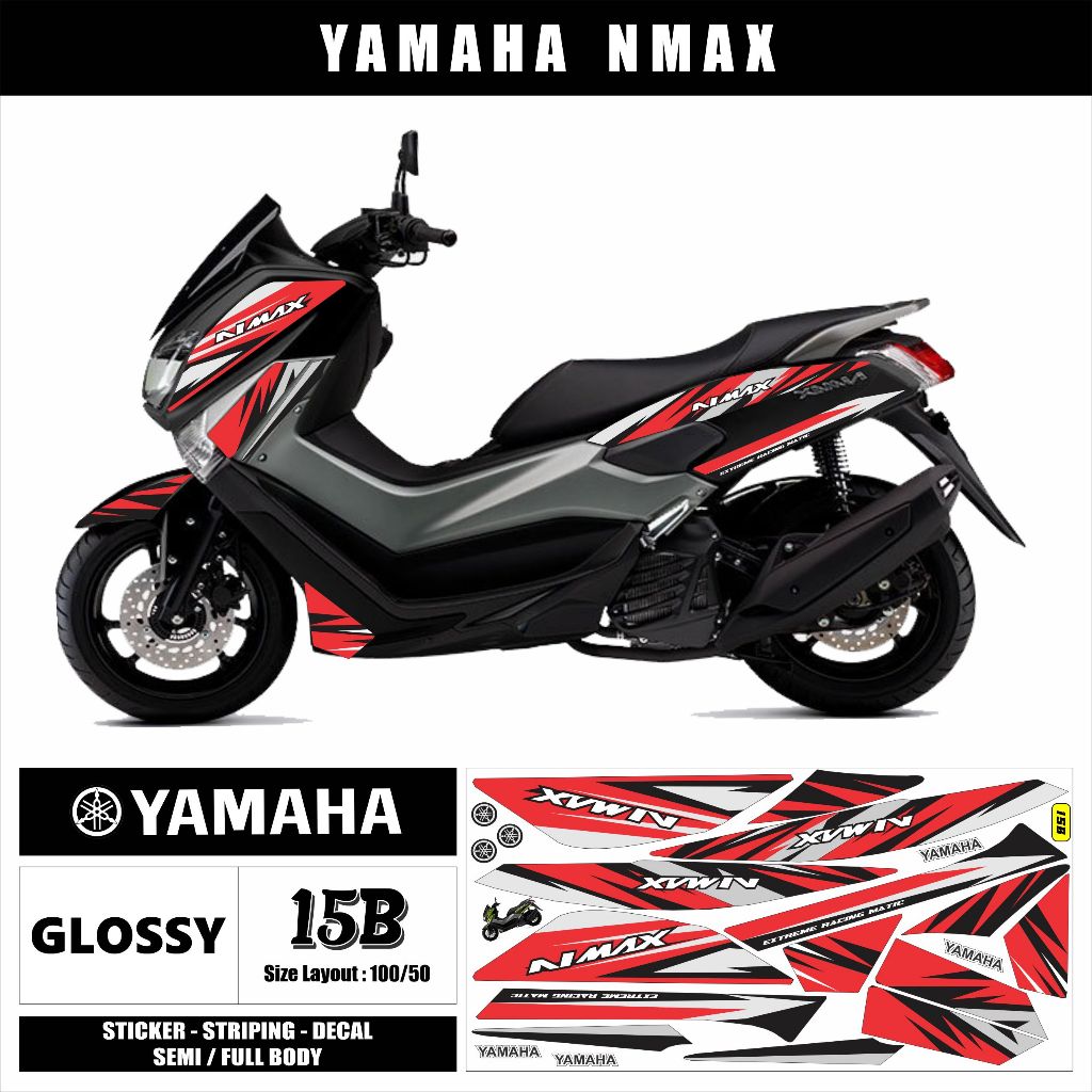 Striping Variasi Yamaha Nmax Old/Decal Stiker Lis Body Nmax Old