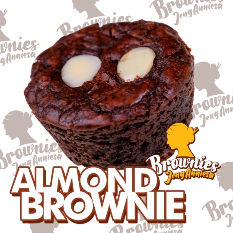 

Brownies panggang mini - Toping almon [ PREMIUM ]