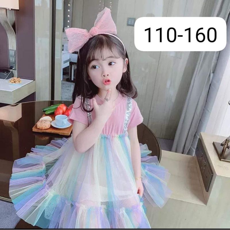 DRESS BROKAT anak perempuan usia 4-6-8 tahun import premium / DRESS import anak perempuan usia 4-6-8