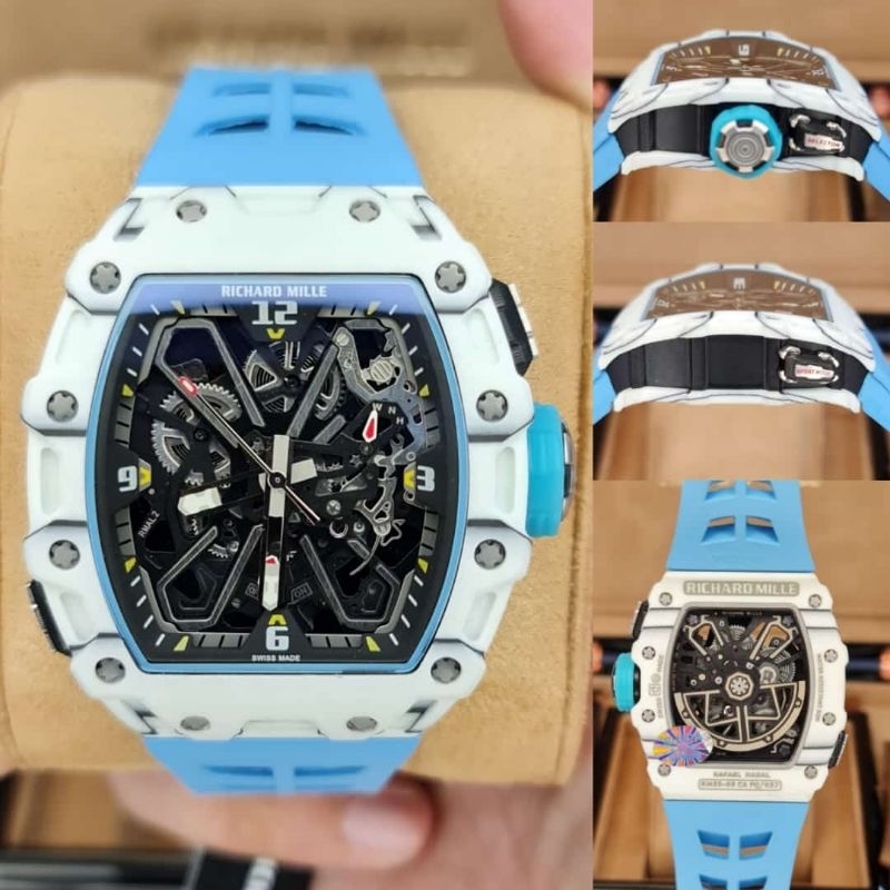 Jam tangan Automatic Swiss RM 35-03 Blue Rafael Nadal Carbon fullset