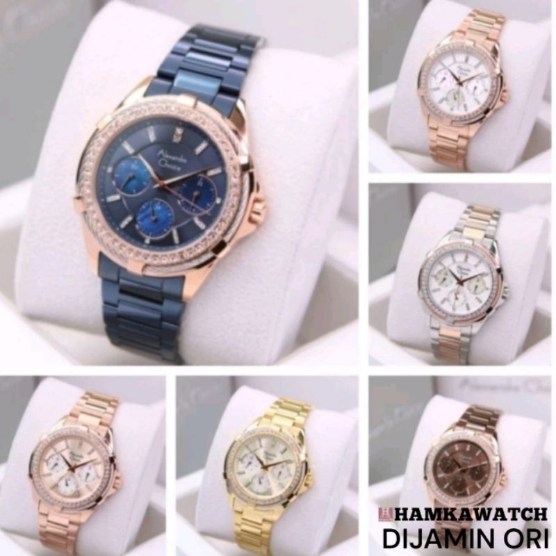 jam tangan wanita alexander cristie ac2730 /ac 2730/ac2a09/ac 2a09 original rosegold