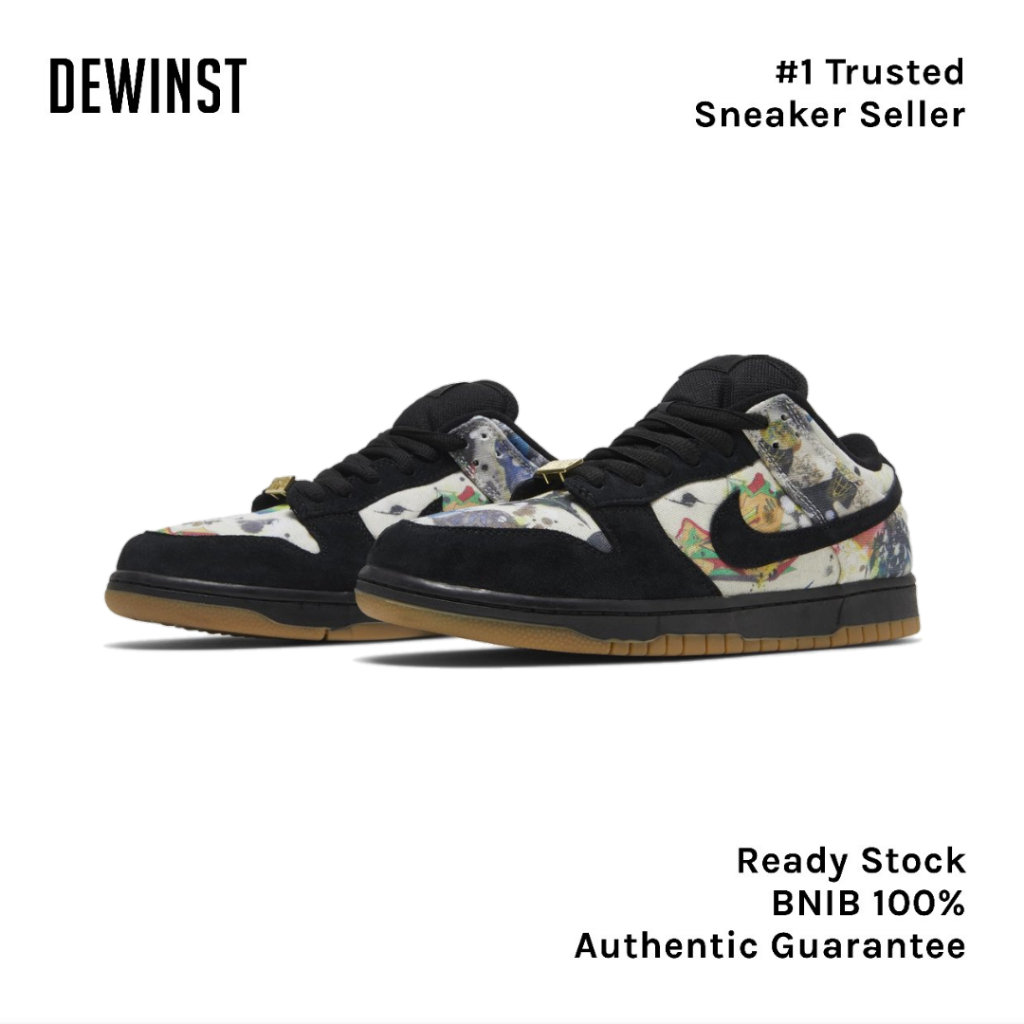 Dunk SB Low Supreme Rammellzee BNIB RESMI ORIGINAL
