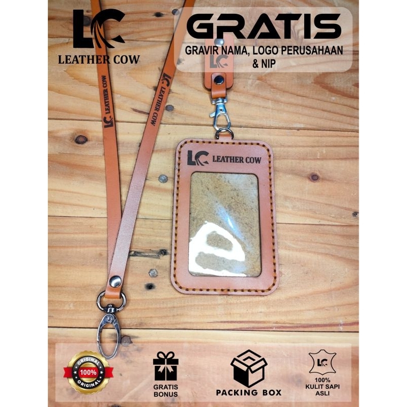 

holder idcard 2lapis kulit