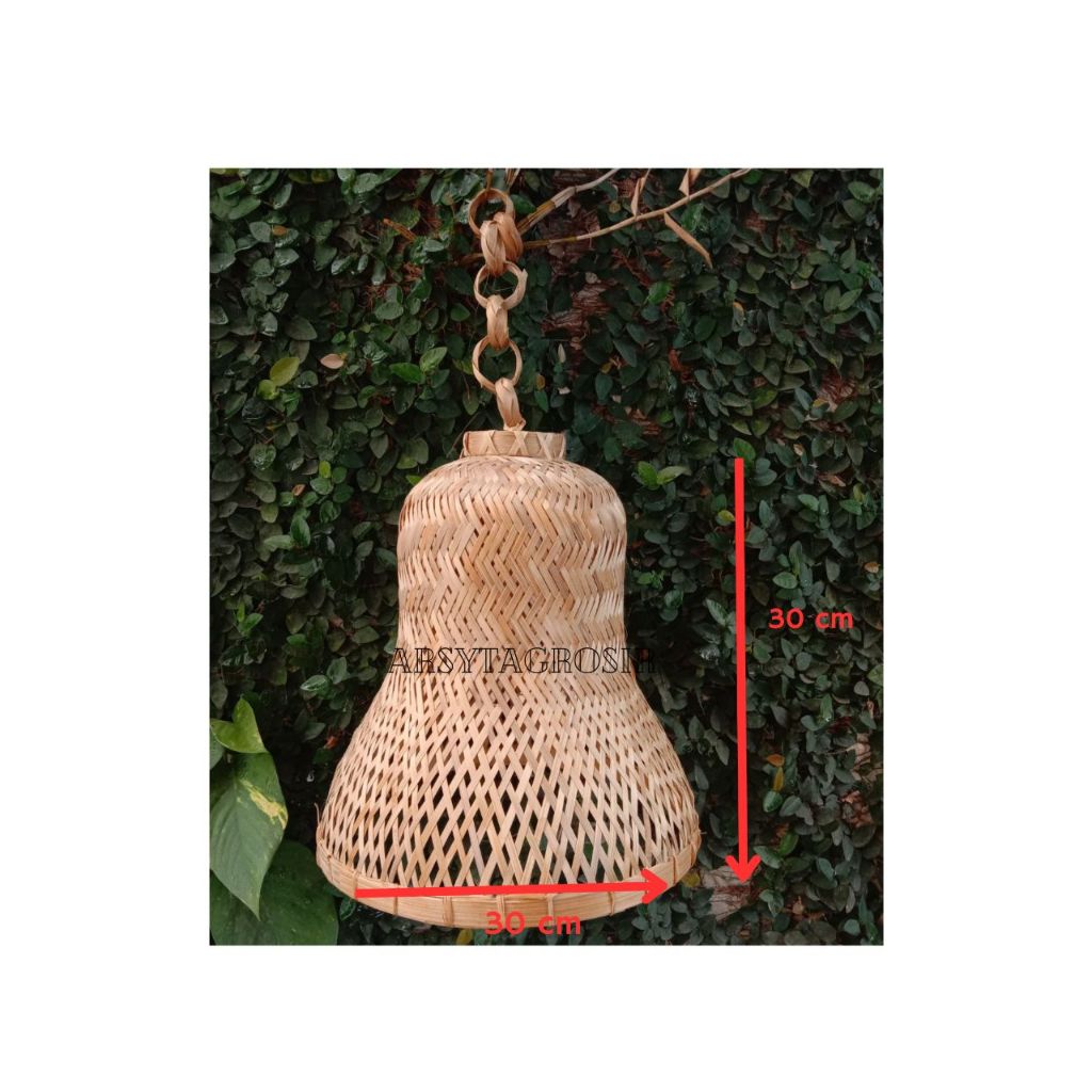 Kap lampu gantung cafe / kap lampu model lonceng / kap lampu unik