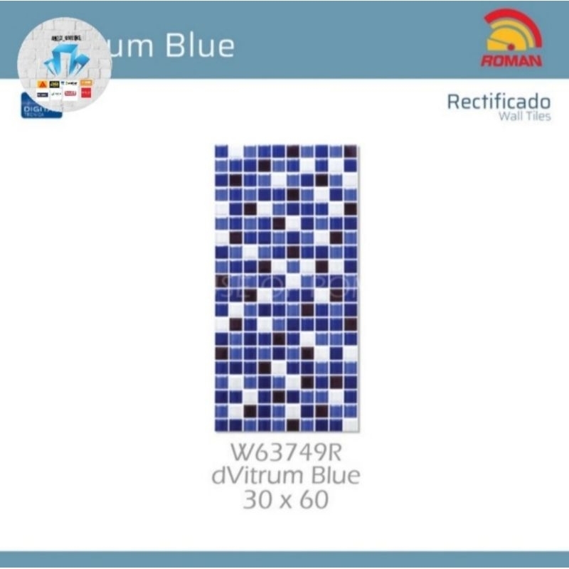 Roman Keramik W63749R dVitrum Blue 30x60 kw1
