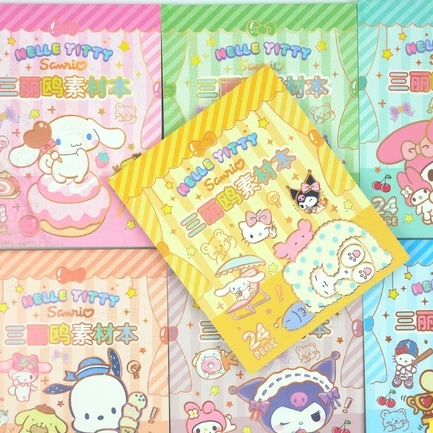 

Buku Stiker Sanrio Set My melody Cinnamoroll Kuromi Purin Sticker Book