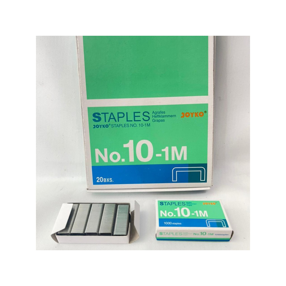 

(ISI 20 BOX ) Staples / Isi Stapler / Refill Stapler Joyko / No. 10-1M / KECIL / Alat tulis